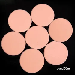 10PCS Soft Cosmetic Powder Puff Set for Makeup Application and Face Cleansing (Yellow Round)