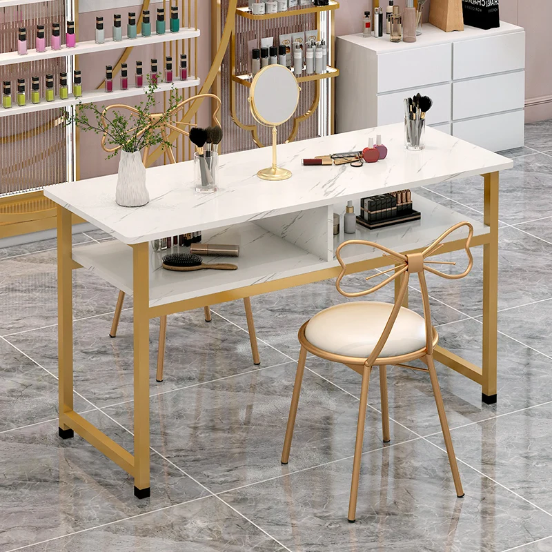 nail-table-and-chair-set-light-luxury-single-double-japanese-imitation-marble-small-table