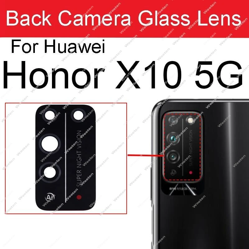 2 Pezzi Vetro Fotocamera per Honor 10 Lite Lente Posteriore