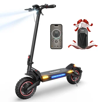 iScooter iX7Pro Scooter elettrico a doppio motore 2000W Pneumatico da 10 pollici 48V 17.5AH Supporto app per scooter elettrico pieghevole