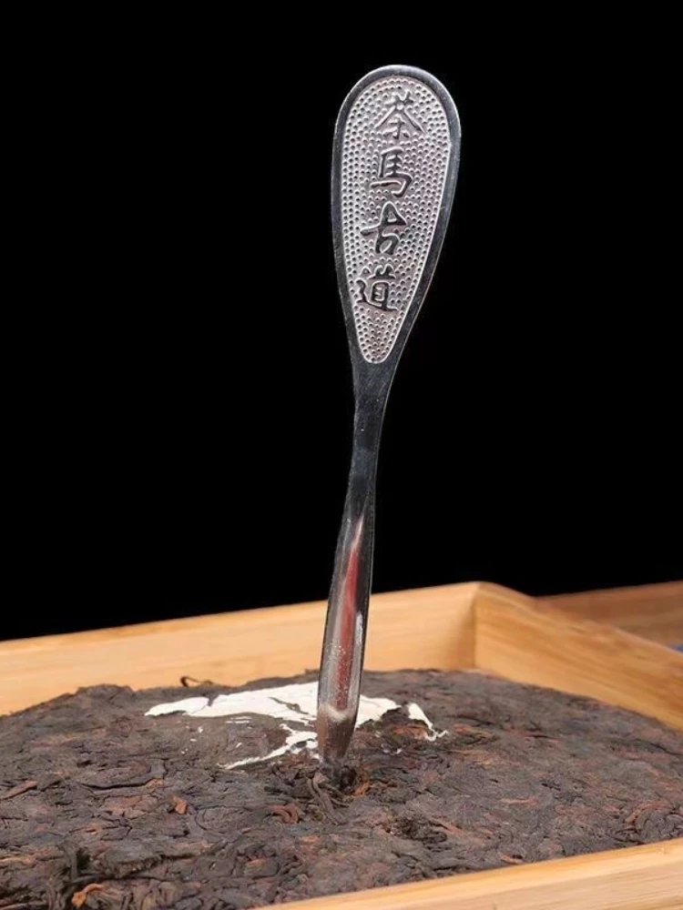 Stainless steel ancient horse tea knife prying tea cake tool Pu 'er kung fu ceremony set accessories