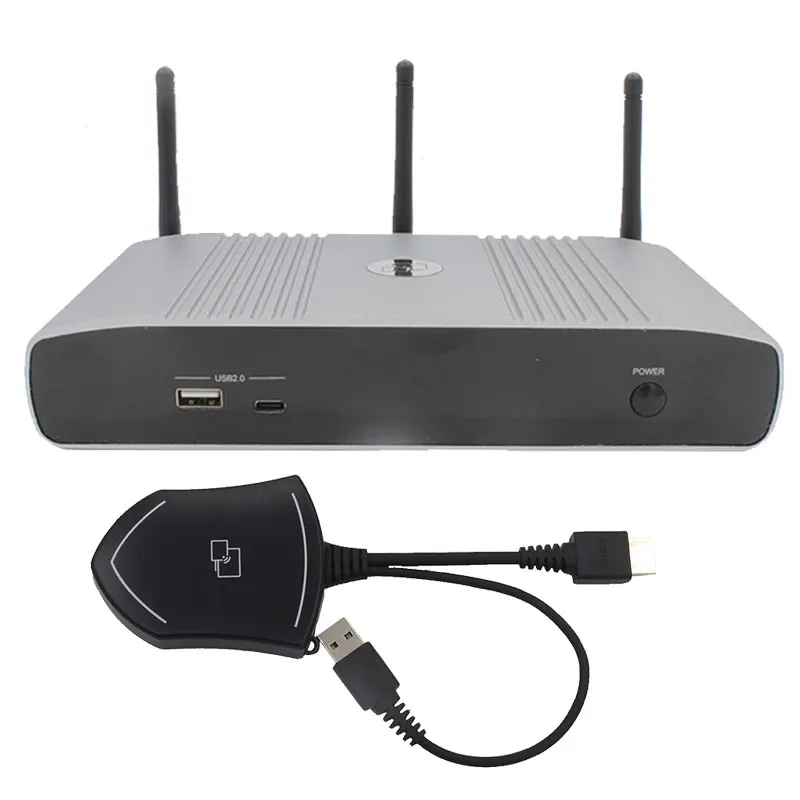 Byom Wireless Presentation System 4K Airplay Google Chromecast Miracast Multiviewer Quad Screen Remote Video Conference Switcher