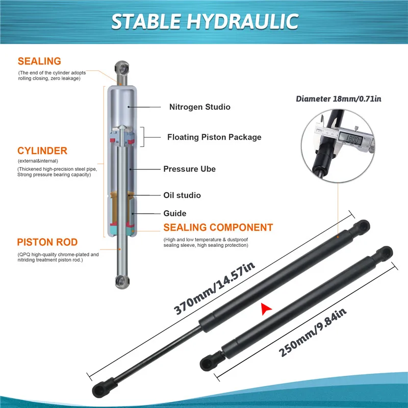 2Pcs/set Car Rear Trunk Lift Support Damper Shock Strut Prop For BMW E90 3 Series 328i 330i  335i m3 335d 325 328 51247129194, 4