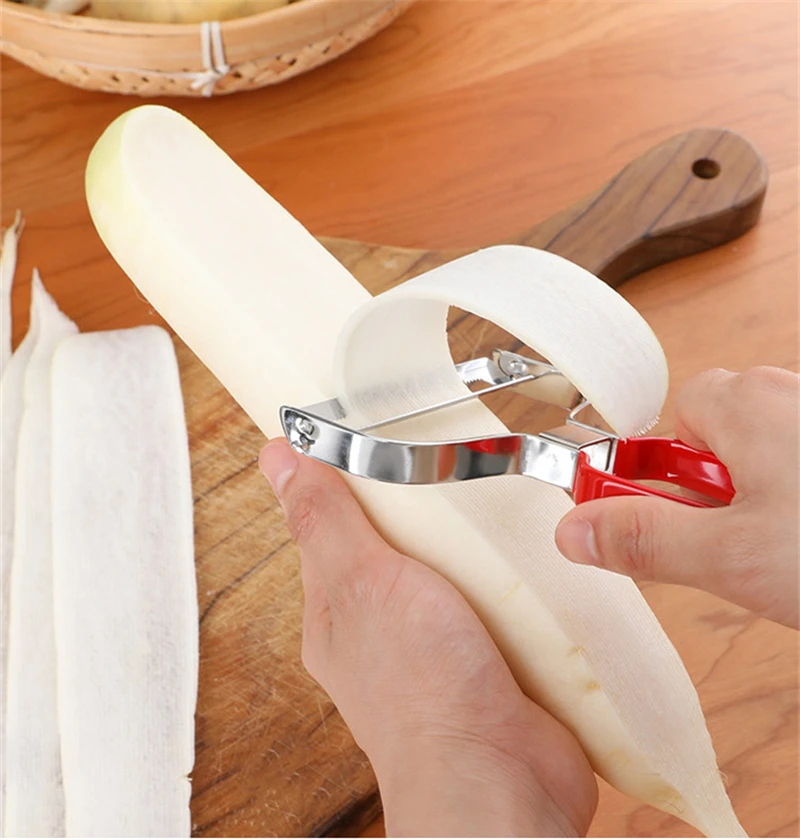 Description Picture 3 of itemWide Mouth Stainless Steel Cabbage Grater with Silicone Handle Vegetable Potato Shredder Peeler Slicer Cutter Kitchen Gadgets