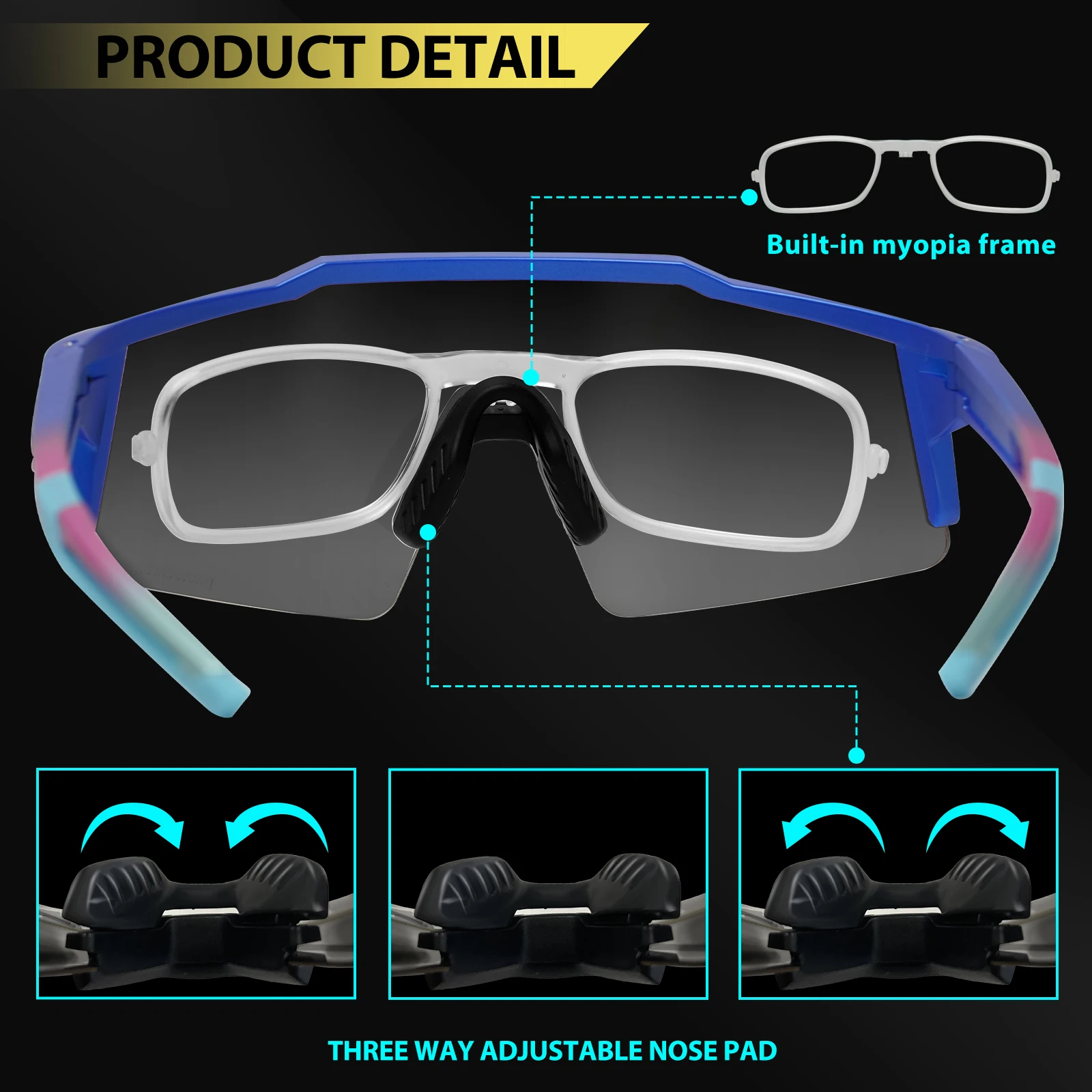 Lenti Fotocromatiche Maschera Mtb Per Occhiali Da Vista Occhiali