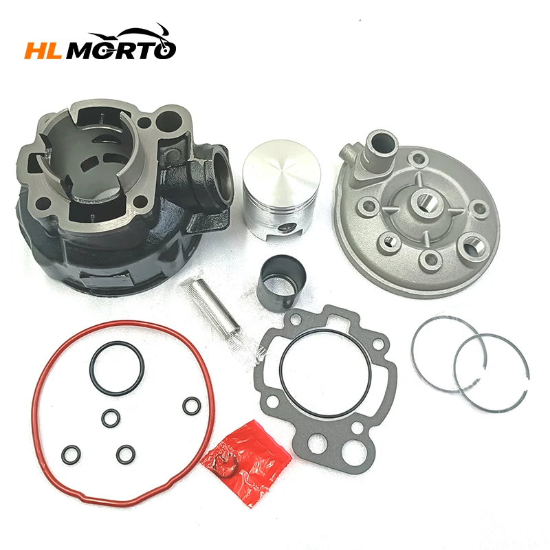 Kit Corpo Cilindro Moto 47Mm E Con Testa Kit Pistone Per Yamaha Am345 Mx50 Am6 Minarelli Aprilia Mx50 Rs50 2T