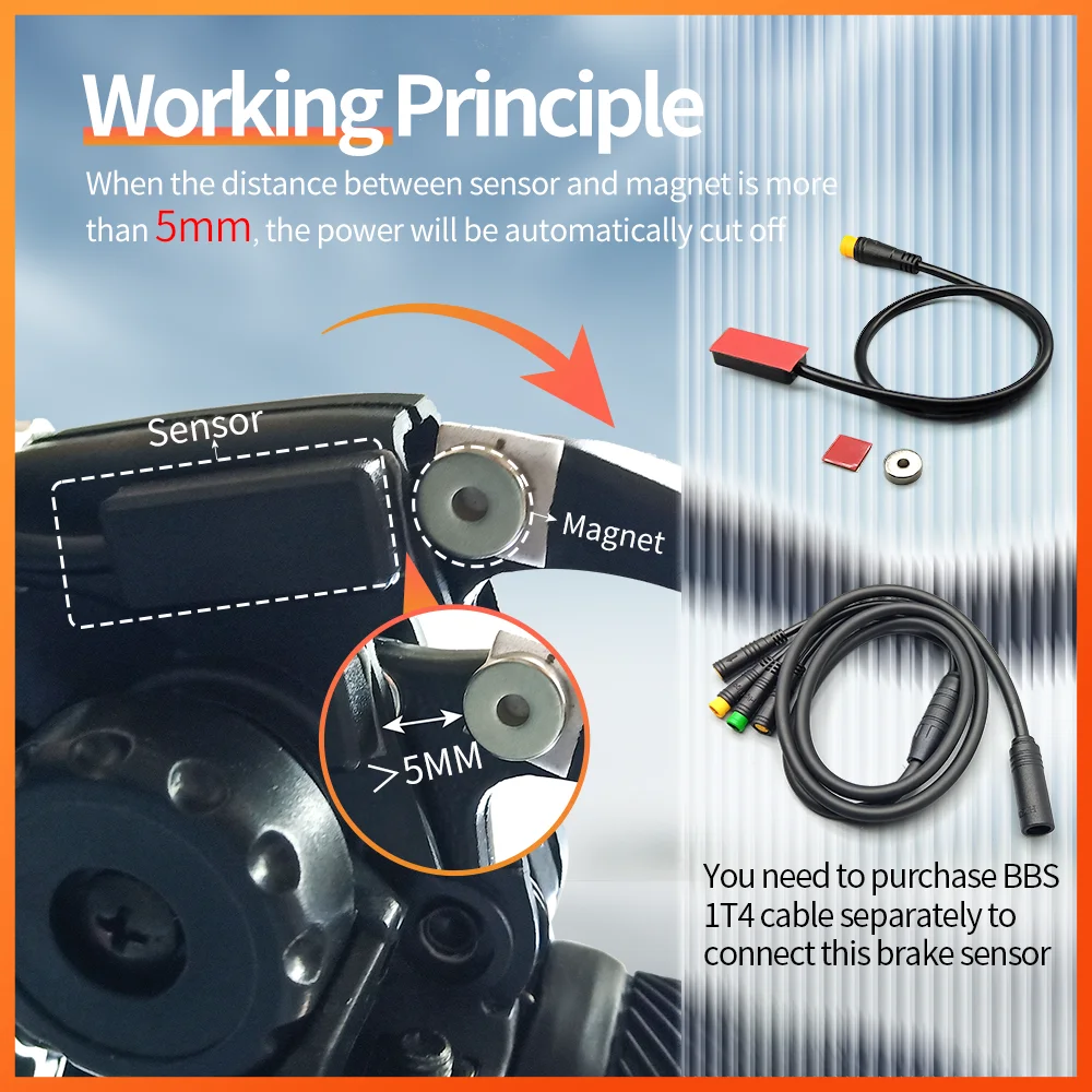 Sensore Freno Per Bafang EBike BBS Series - Per Freni Idraulici, Taglia Motore Per Conversioni - Foto 5