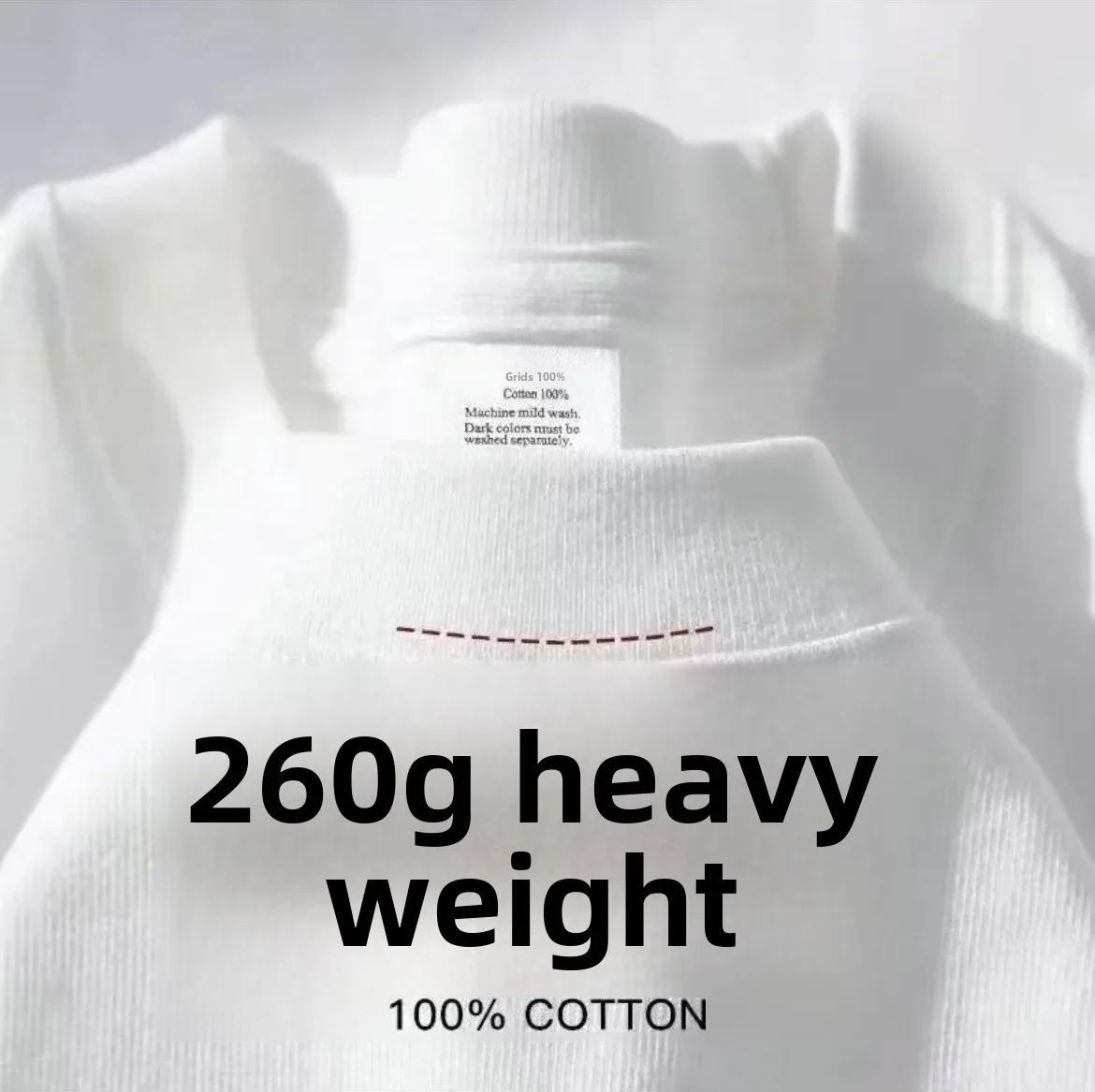 260g heavy cotton short sleeve [white]]