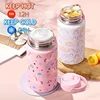16oz Kids Water Bottle Cartoon Animal Children's Cup With Straw Stainless Steel Vacuum Flacks Thermos Bottle Thermal Mug Cups 2