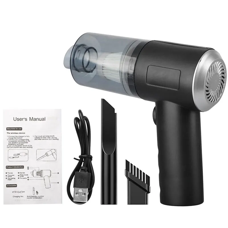 2 In 1 Wireless Vacuum Cleaner Dual Use For Home And Car 120W High Power Vacuum Cleaner