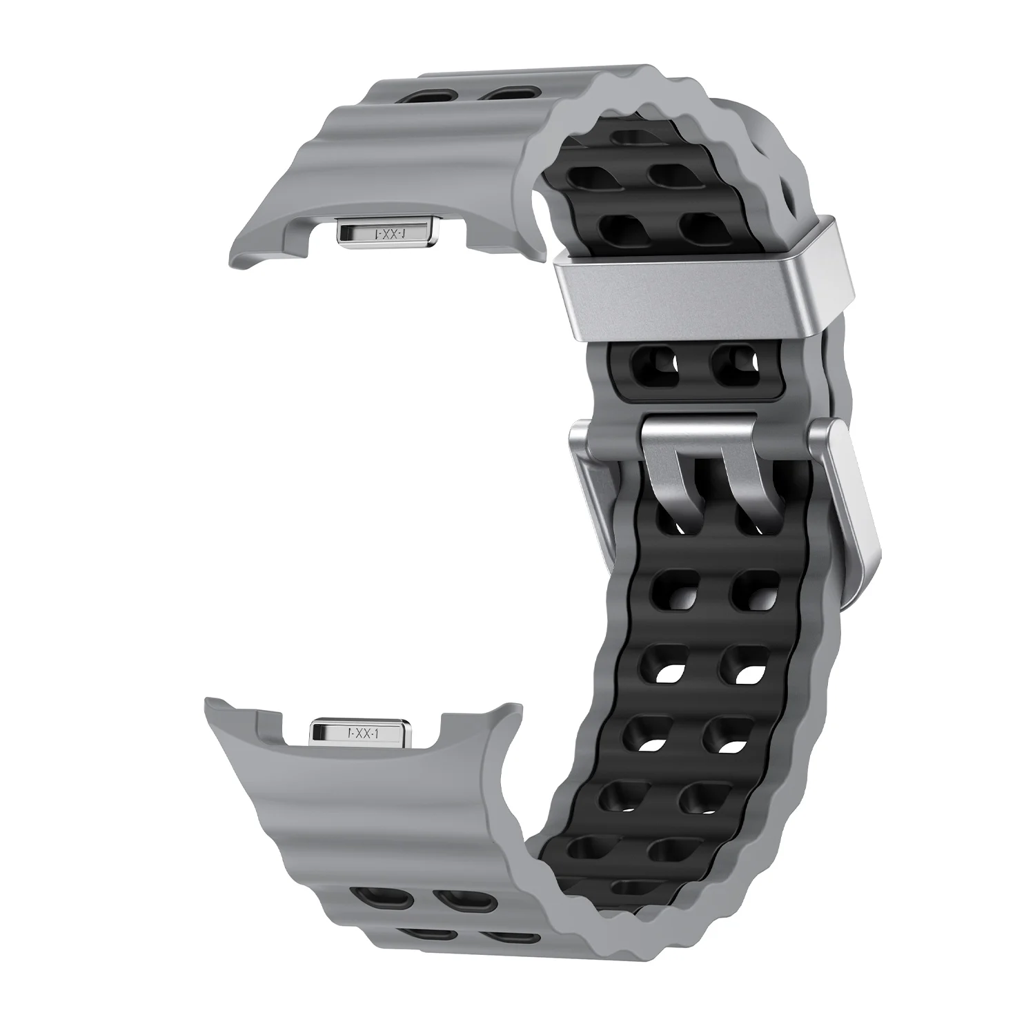 Two-Tone Silicone Sport Band Replacement for Galaxy Watch 8 Classic 46MM