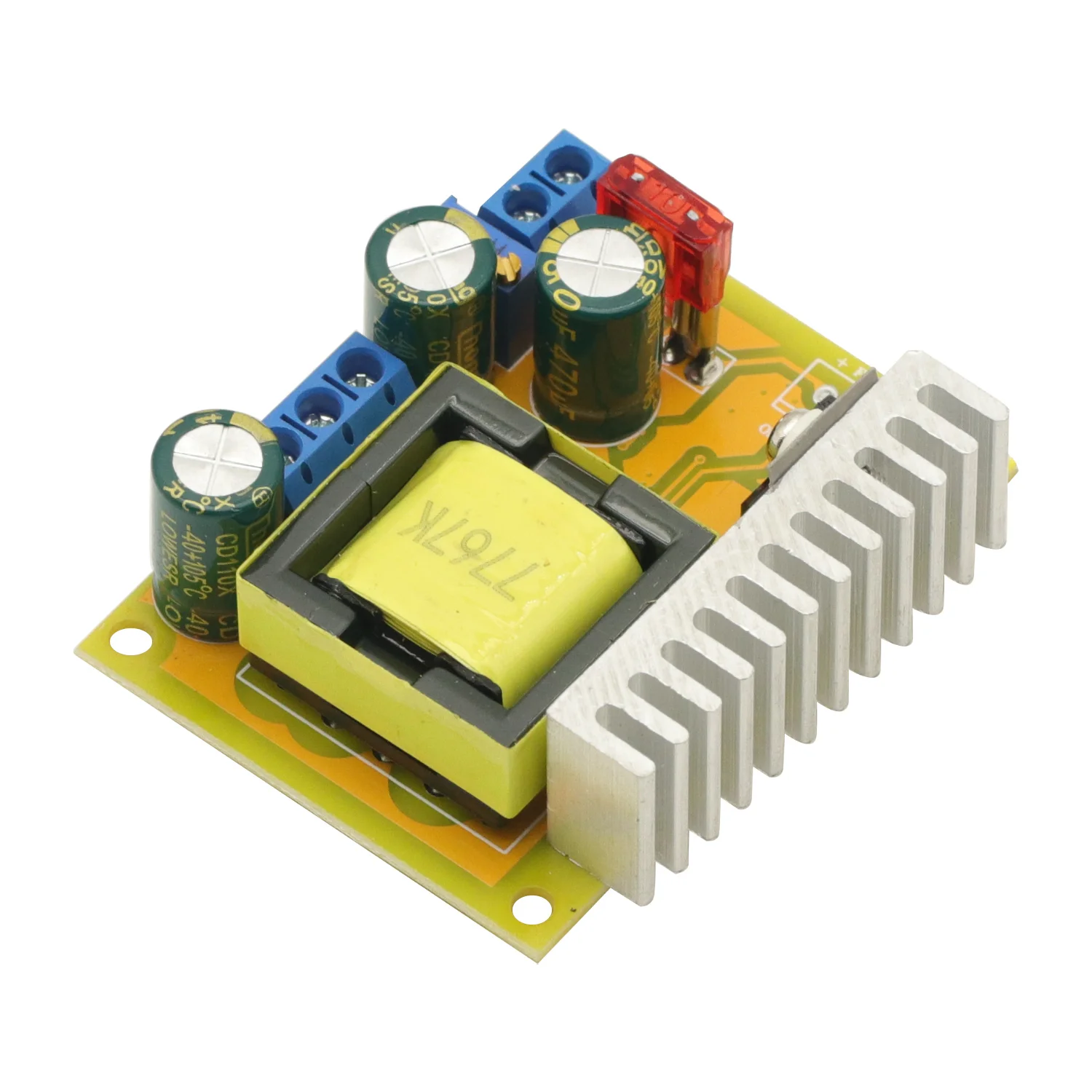 1개 DC-DC 고전압 부스트 컨버터 8V-32V에서 ±45V-390V로 ZVS 스텝업 부스터 모듈 커패시터 충전 전원 공급