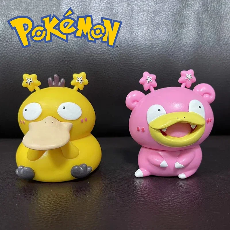 

Pokemon Psyduck Eevee Slowpoke Gengar Funny Silly Action Figure Kawaii Anime Figures Model Dolls Kid Collect Toy Home Decoration