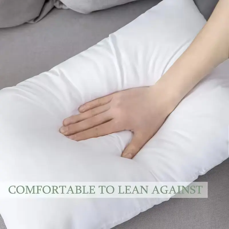 Rectangle solid color sleeping body pillow high quality soft hotel pillow home decoration pillow