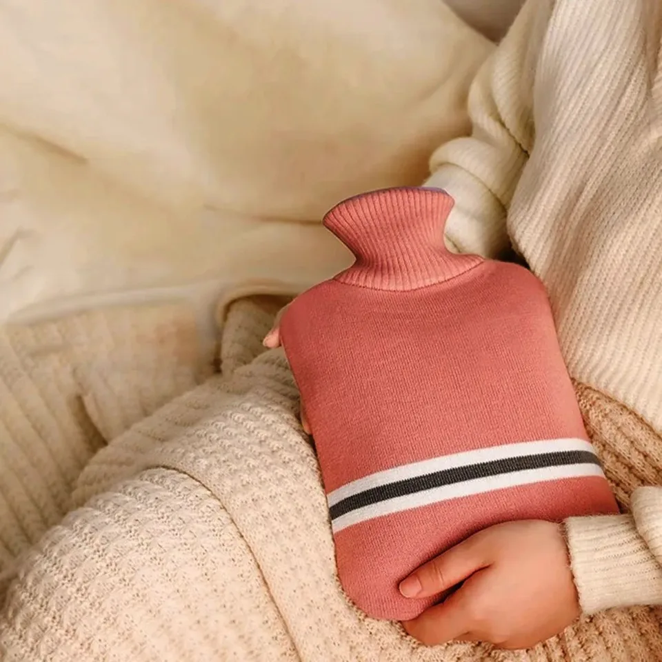 Bouillotte Avec Couvercle Sac D'eau Chaude De 2,0 L Pour Le Soulagement