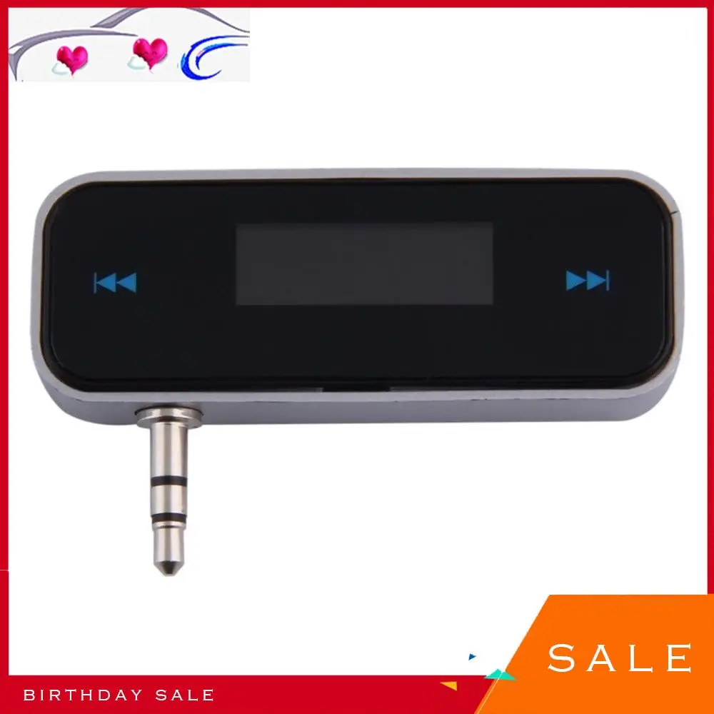 

Mini 3.5 mm Wireless Car Radio Music Audio FM Transmitter HandsFree Modulator Transmissor FM With Cable LCD Display Car Kit