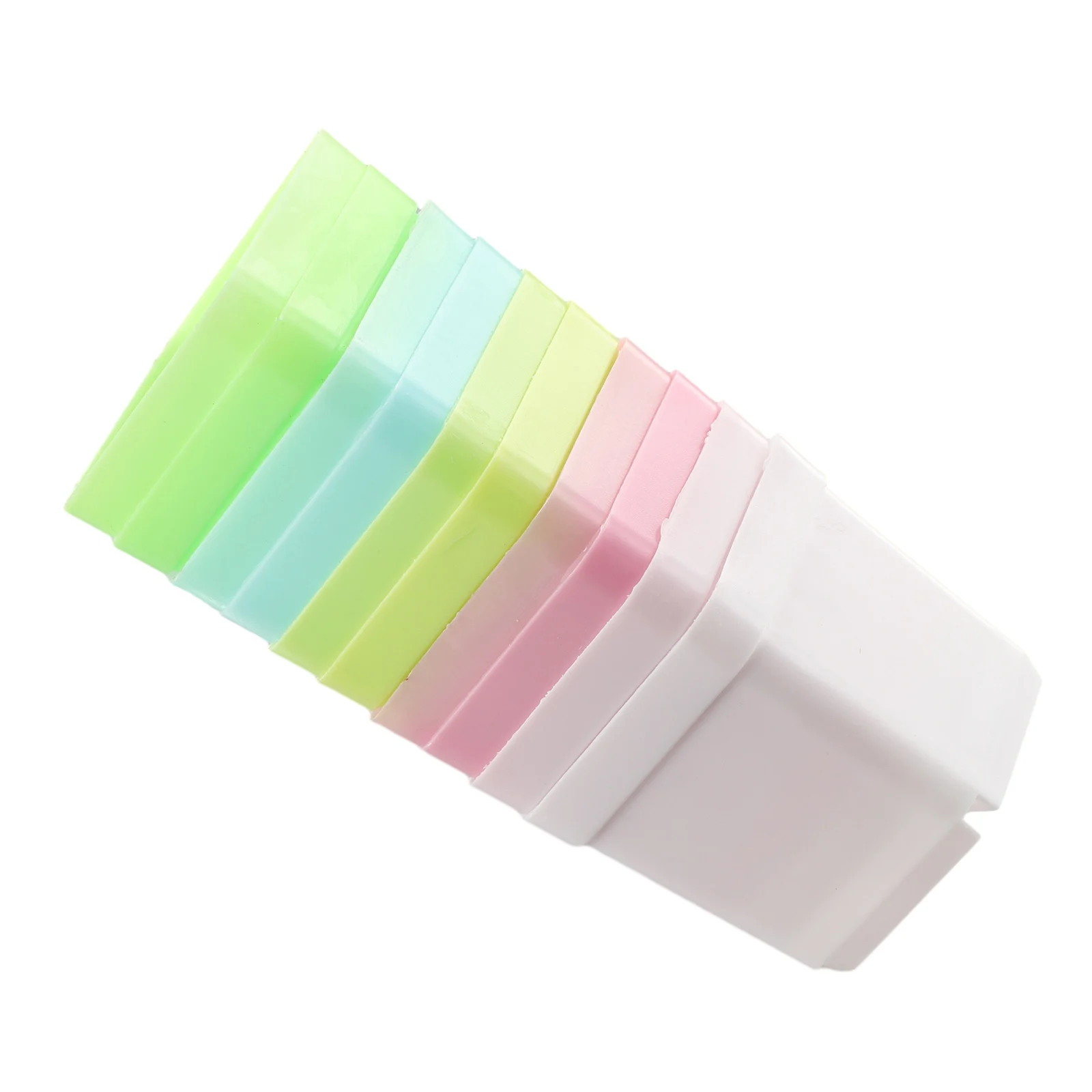 

20pcs Mini Pots Square Plastic Plant Flower Pot Home Office Decor Colorful With Pots Trays Green Plant Artificial
