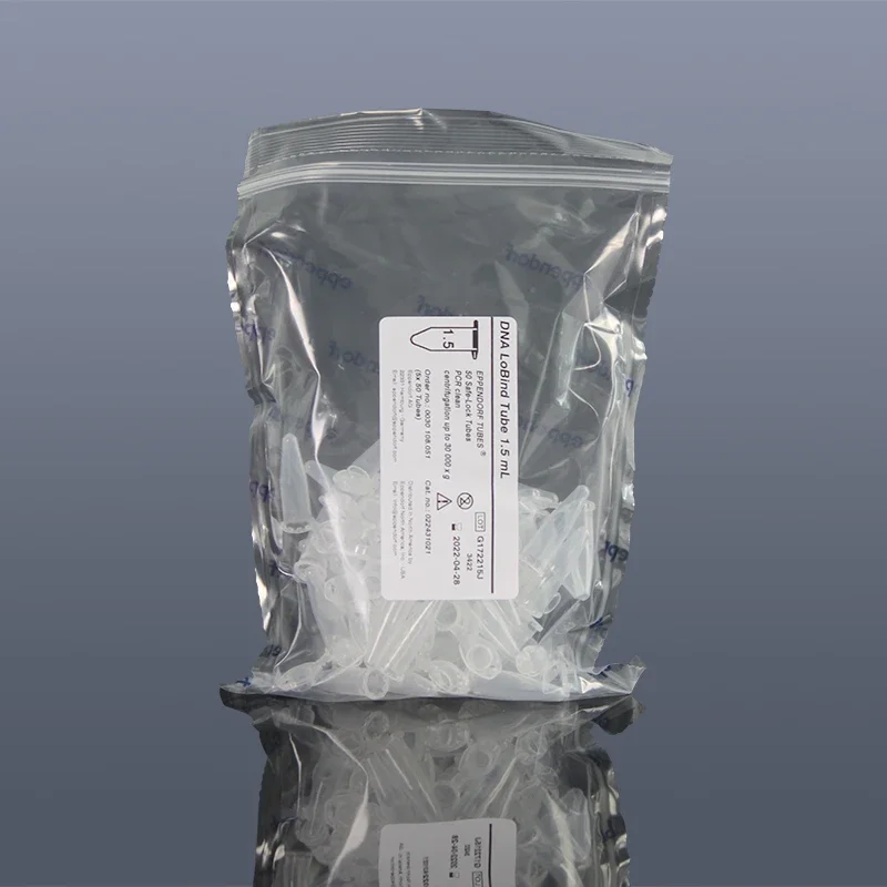 Tubi Eppendorf DNA LoBind 0.5 ML - Pack Da 250, Privi Di DNasi/RNasi, Per PCR E Conservazione