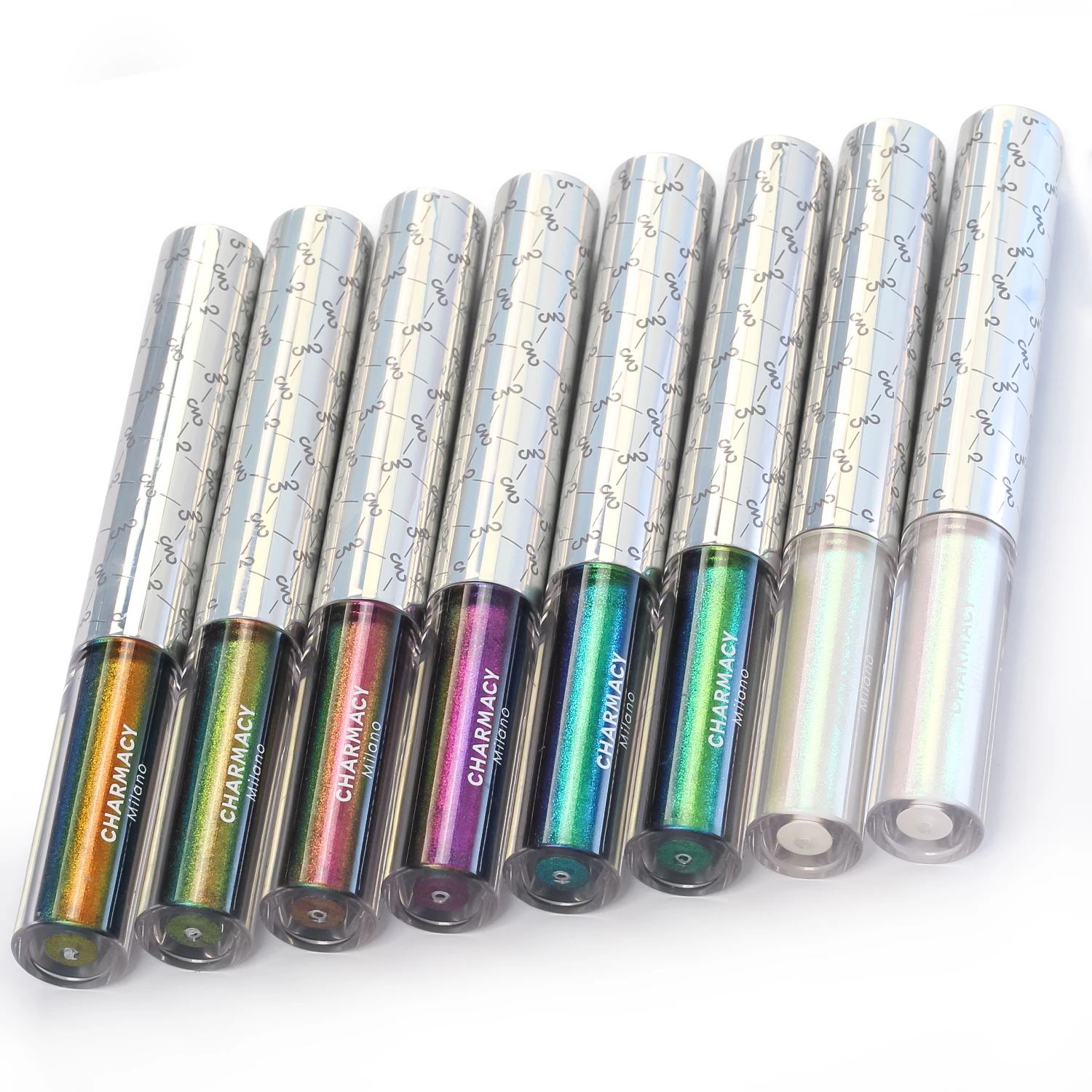 CHARMACY Duochrome Glitter Liquid Eyeliner Waterproof Long-lasting Ultra-Fine Tip Smudge-proof Eye Liner Makeup for Women 5