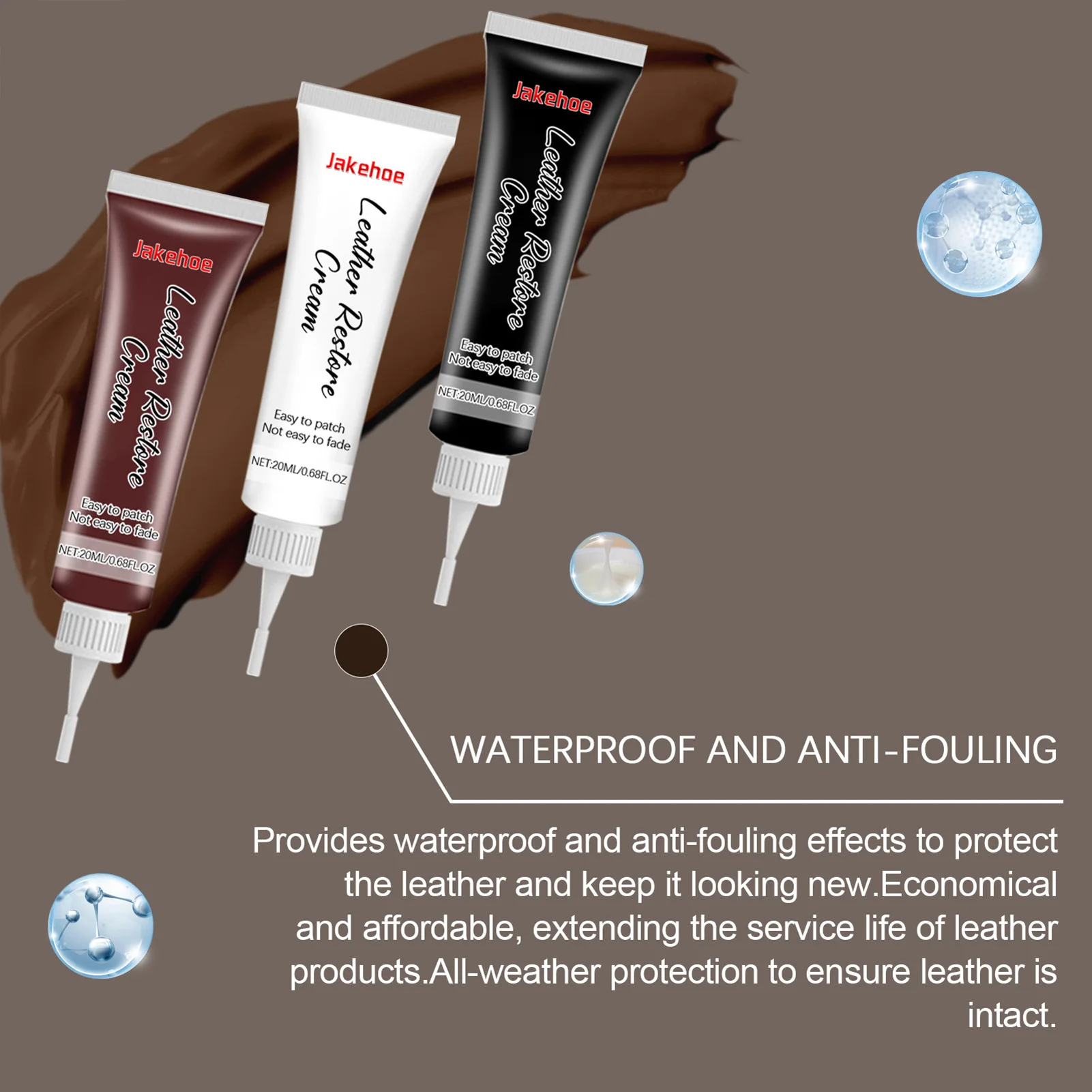 Advanced Car Leather Repair Kit Quick and Easy to Use DIY Leather Seat Repair Cream Suitable for Faded & Scratched
