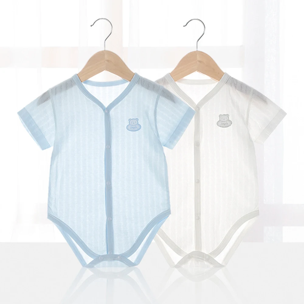 Body neonato per ragazzo ragazza estate capispalla sottile Casual manica corta bambino bambini tute vestiti per bambini - immagine 2