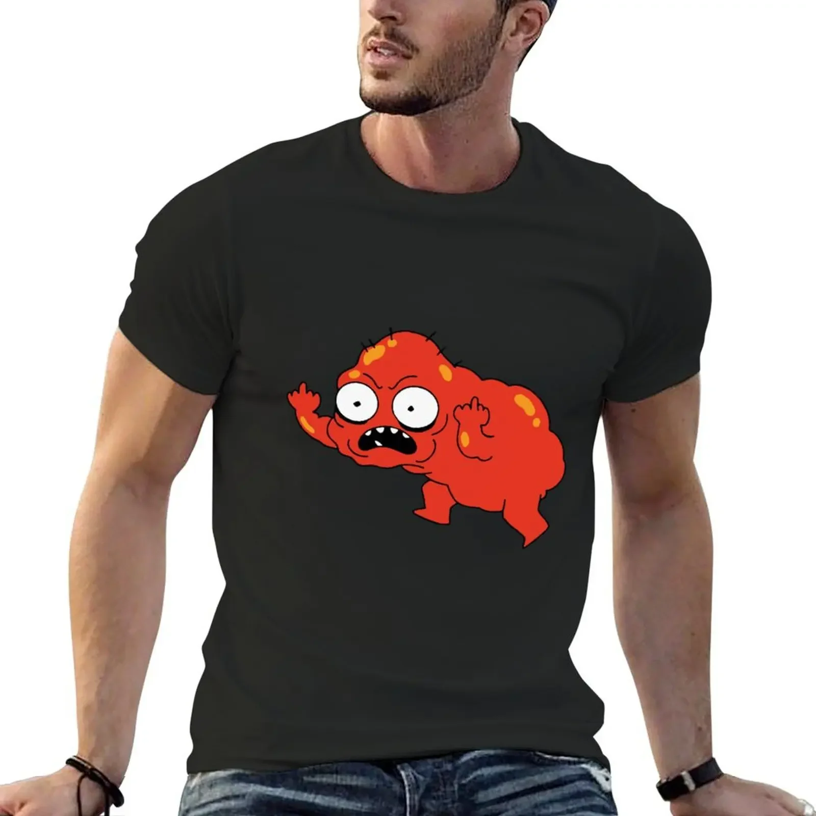 

Red Goobler T-shirt anime summer top customizeds mens plain t shirts