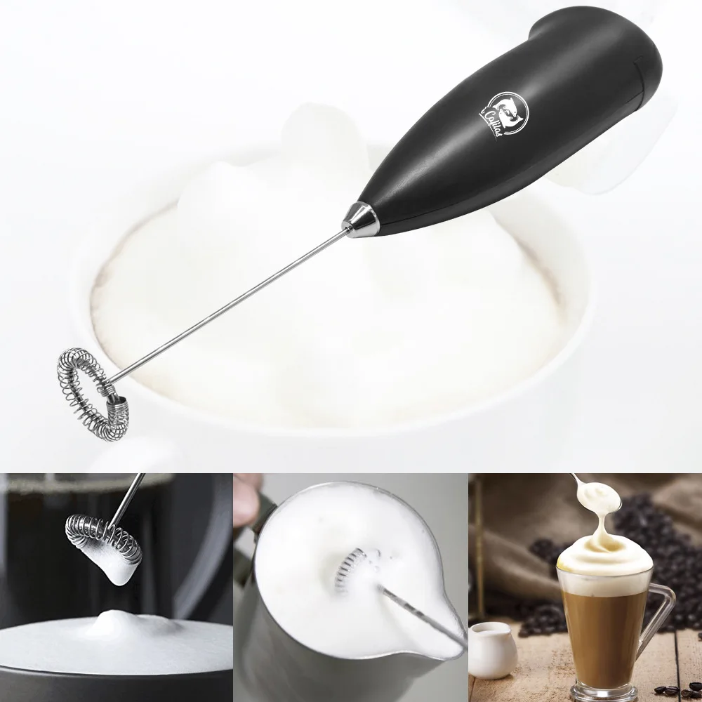 Elektrische Milchaufschäumer Schneebesen Hand Edelstahl Mixer Für Schokolade Cappuccino Rührer Schäumer Kaffee Maker Schneebesen Werkzeuge