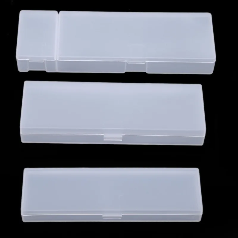 Cute Kawaii Transparent Plastic Pencil Cases Pen Box For Kids Gift Office School Supplies Stationery Materials