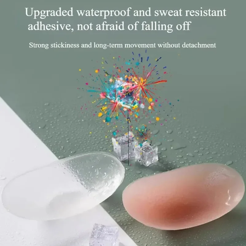 남성 여성 모두를 위한 1쌍의 범용 실리콘 어깨 패드는 모두 맞습니다. 자체 접착 및 미끄럼 방지, 보이지 않고 매끄러움