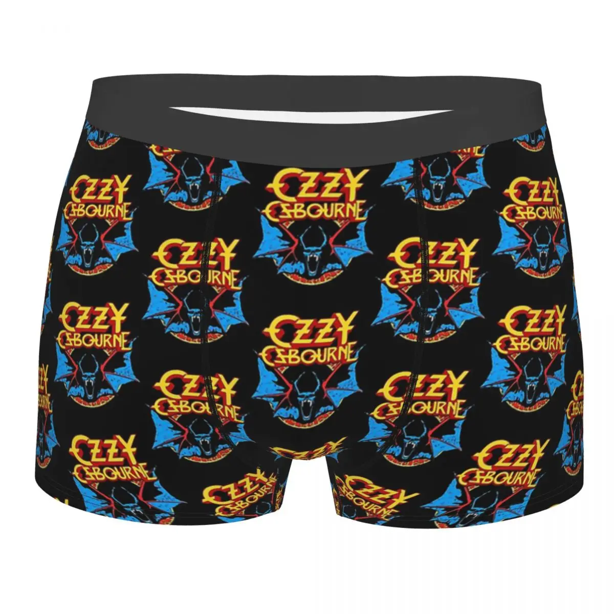 the ass of a killer bella man scosy boxer briefs 3d printing underwear highly breathable high quality birthday gifts Rock Bat Prince Of Darkness Man's Boxer Briefs Ozzy Highly Breathable Underpants Top Quality Print Shorts Birthday Gifts