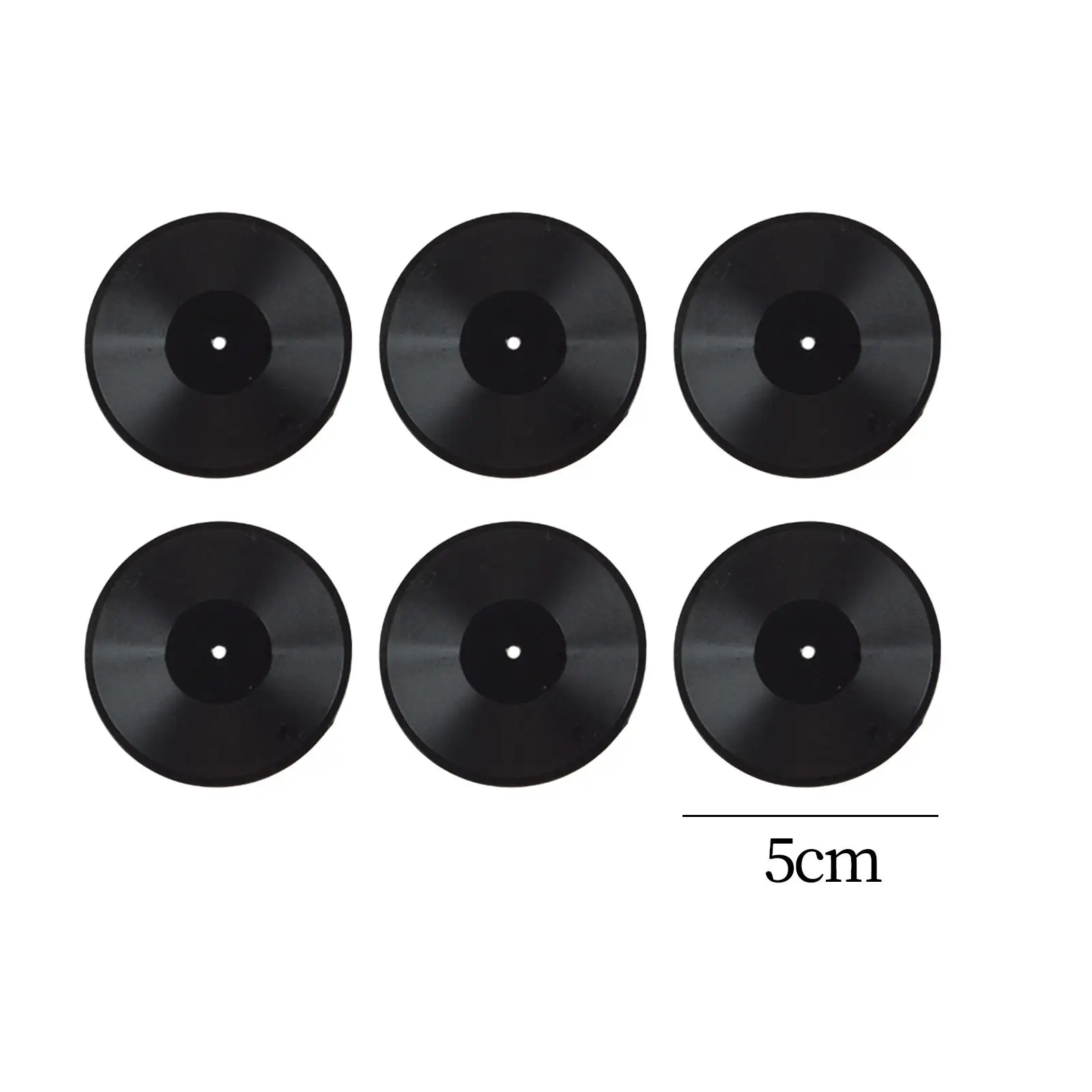 6x Simulation 1/6 Scale Miniature Records Model Scenery Supplies Mini Vinyl Records for Home House Living Room Bedroom Ornaments 6