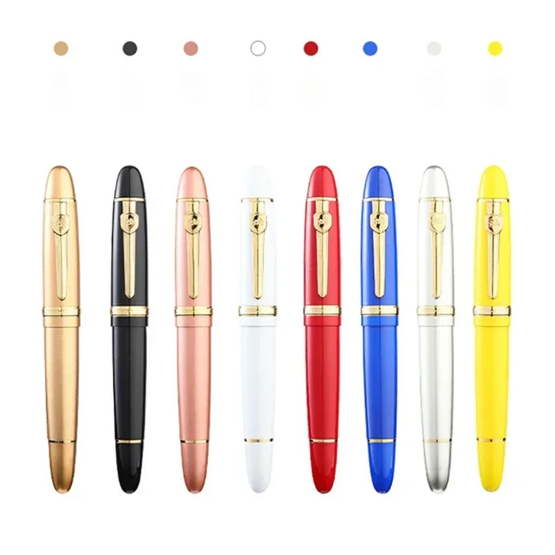 JINHAO 159 만년필, 캘리그라피 금속 펜, 스핀 골든 M 펜촉, 비즈니스 사무실 학용품 잉크 펜, 문구