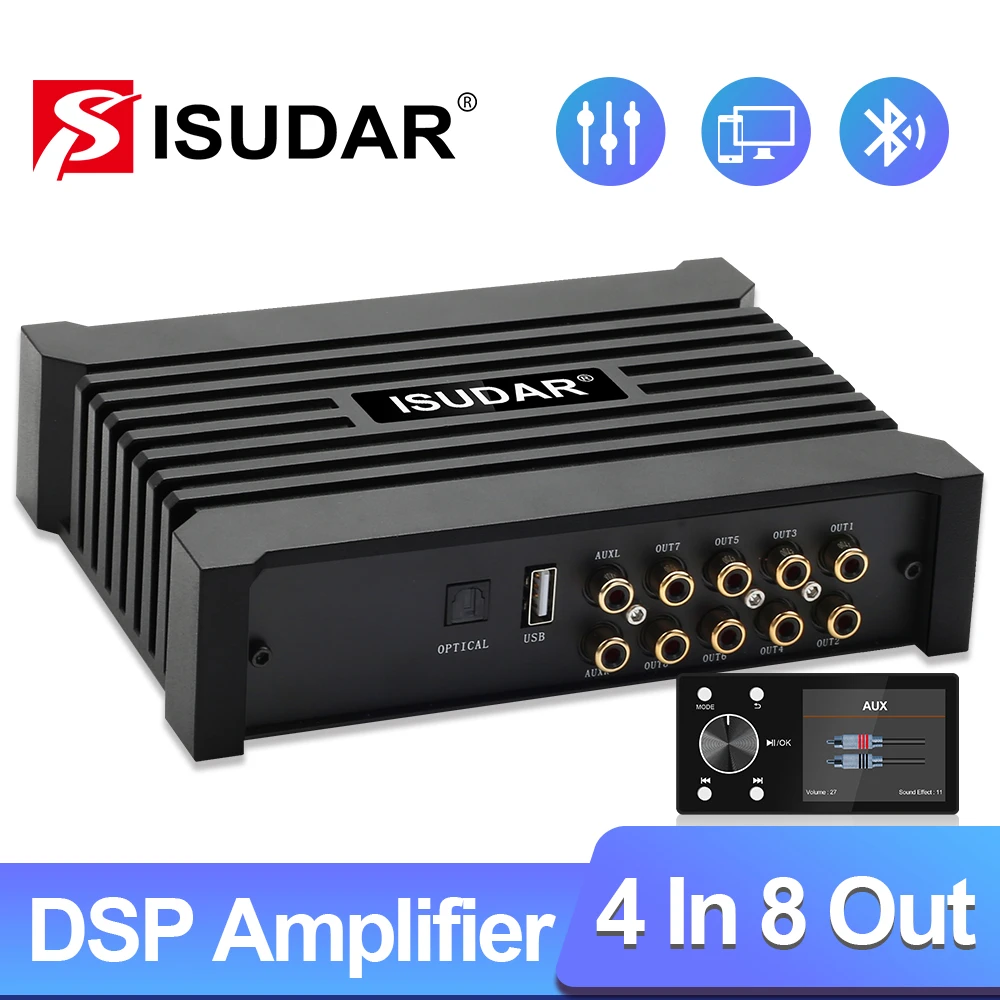 ISUDAR amplificador DSP automático para salida RCA, Radio, sonido, actualización sin para Toyota/Corolla/Prius/Camry/RAV4/BYD/F3| | - AliExpress