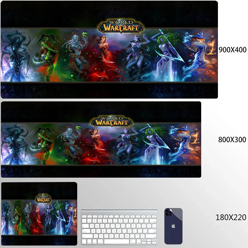 thumbnail image 1 of Alfombrilla de ratón World of Warcraft Sylvanas para Gamer HD XXL, nueva alfombrilla grande para ratón, alfombrillas de escritorio para PC, portátil, oficina, alfombrilla de goma Natural para ratón Ga, 1 of 5