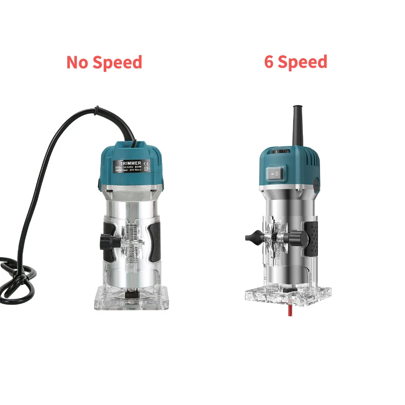T 800W Wood Router Electric Trimmer Woodworking Milling Engraving Slotting Trimming Machine  Laminate Trimmer Tupia Power Tools 6