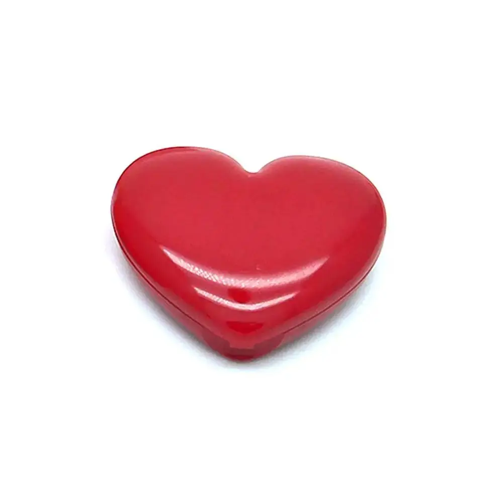 20PcsRouge Lipstick Box Pigment Palette Refillable Foundation Love Heart Shape Empty Eyeshadow Case Makeup Dispenser With Pallet heart desktop heart desk office stationery supplies pencil holder makeup lipstick holder