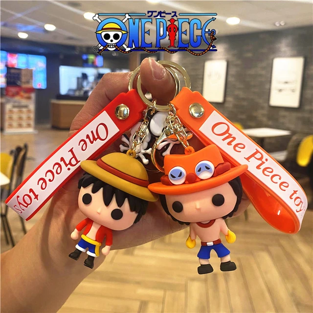 One Piece Anime Monkey·d·luffy Keychain Silicone Key Ring Lanyard Schoolbag  Pendant Accessories Cosplay Pendant Jewelry - Action Figures - AliExpress