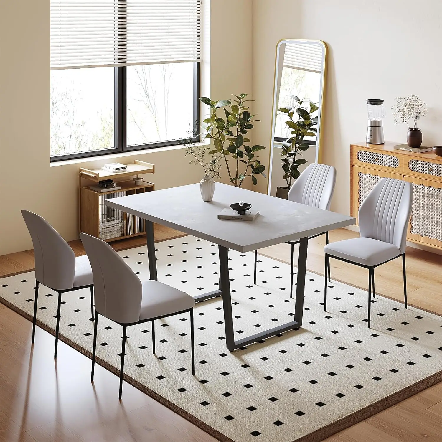 Table 4 White Chairs