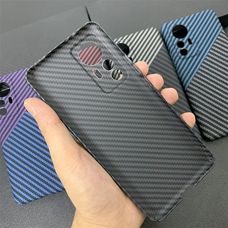 Stylish Slim Shockproof Carbon Fiber Stripe Phone Case Cover