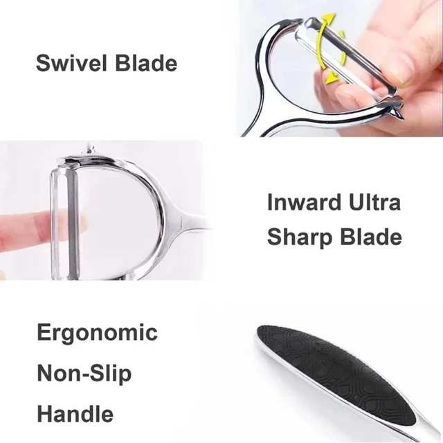 Pelapatate multifunzione Pelapatate pelapatate in acciaio inossidabile Grattugia per carote Utensili per frutta Accessori da cucina 3