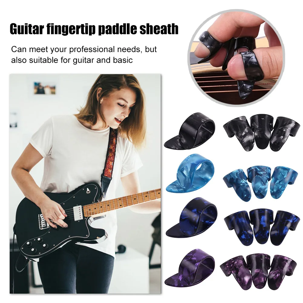 4Pcs Guitar Picks Electric Guitar Celluloid Thumb Pick for Ukulele Acoustic Guitar Replacement