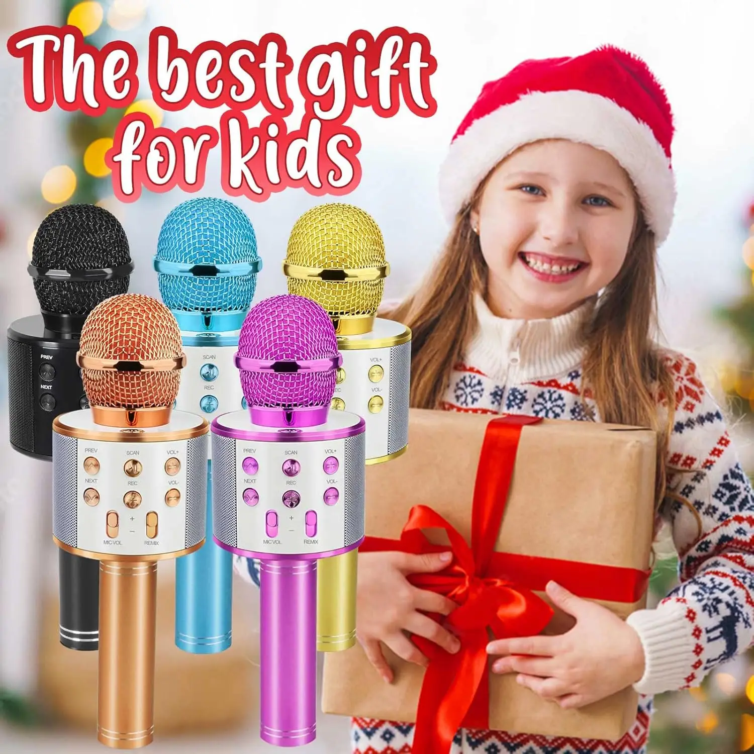 Popular Toys for 412 Year Old Girls, Wireless Bluetooth Microphone for