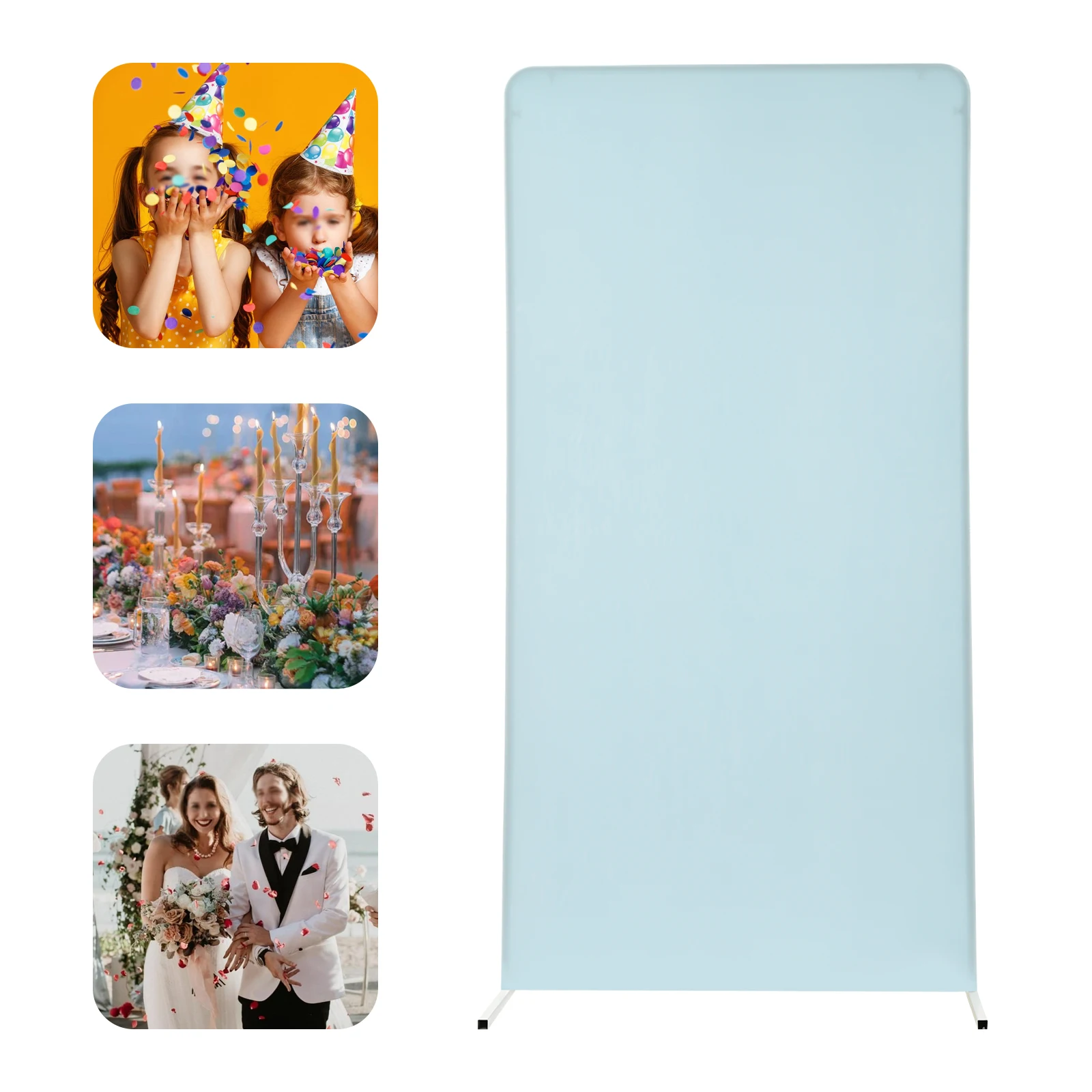 Durable Wedding Stand, Iron Frame, 123 lbs Capacity, Easy Assembly, Clean & Store for Event Use 4