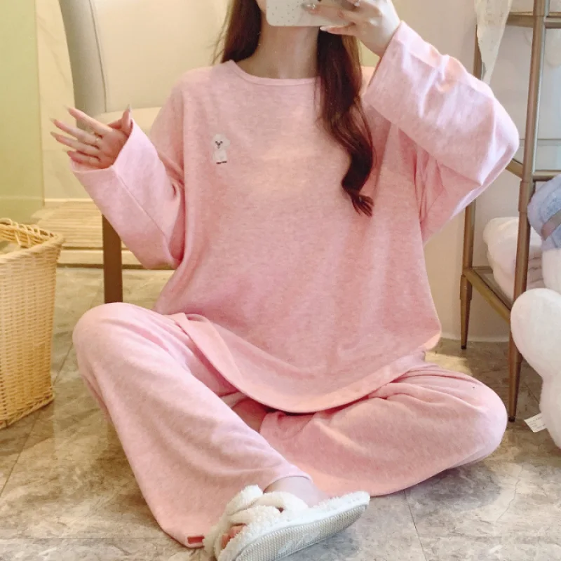 ملابس نوم شتوية كبيرة الحجم كاجوال من المخمل الأغن...