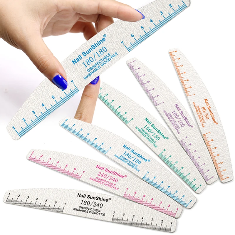 50 stücke Nagel feile Holz Schleif puffer Block Pediküre Maniküre UV Gel Nagellack Pro Nagel feilen künstliche Nagels pitzen Werkzeuge – Detail 6