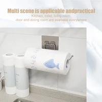 Kitchen Tissue Holder Hanging Toilet Roll Paper Towel Holder Rack Home Bathroom Cabinet Door Hook Holder Organizer 3