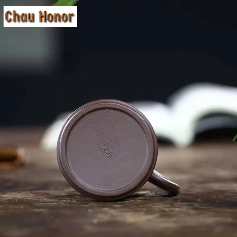 200ml Authentic Yixing Purple Clay Fair Cup Cha Hai Plum Blossom Teacup Handmade Tea Set Accessories Household Drinkware