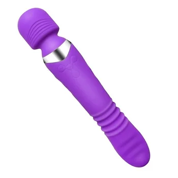 Heating Automatic Thrusting Dildo Rabbit Vibrator Clit Stimulator Sex Machine Women Erotic Toys Vagina Massager Rechargeable 6