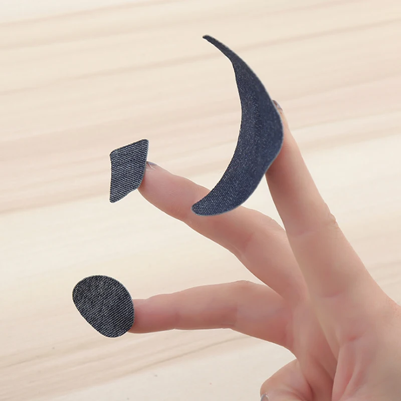 Self Adhesive Patches Jeans Self-adhesive Patch DIY Repair Pants Knee shirt Applique Denim Fabric Badges Patches