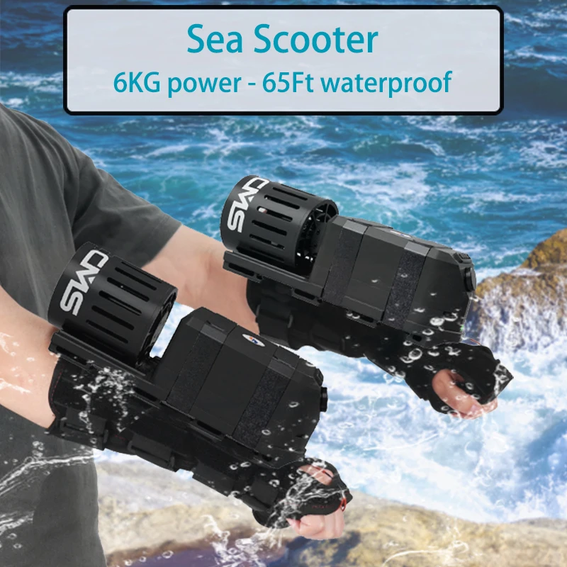 Wearable Underwater Sea Scooter 450W Mini Water Scooter Underwater Sea